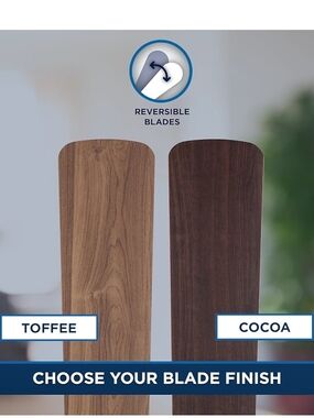 Harbor Breeze 52 Inch Reversible Ceiling Fan Blades - Toffee and Cocoa Finish